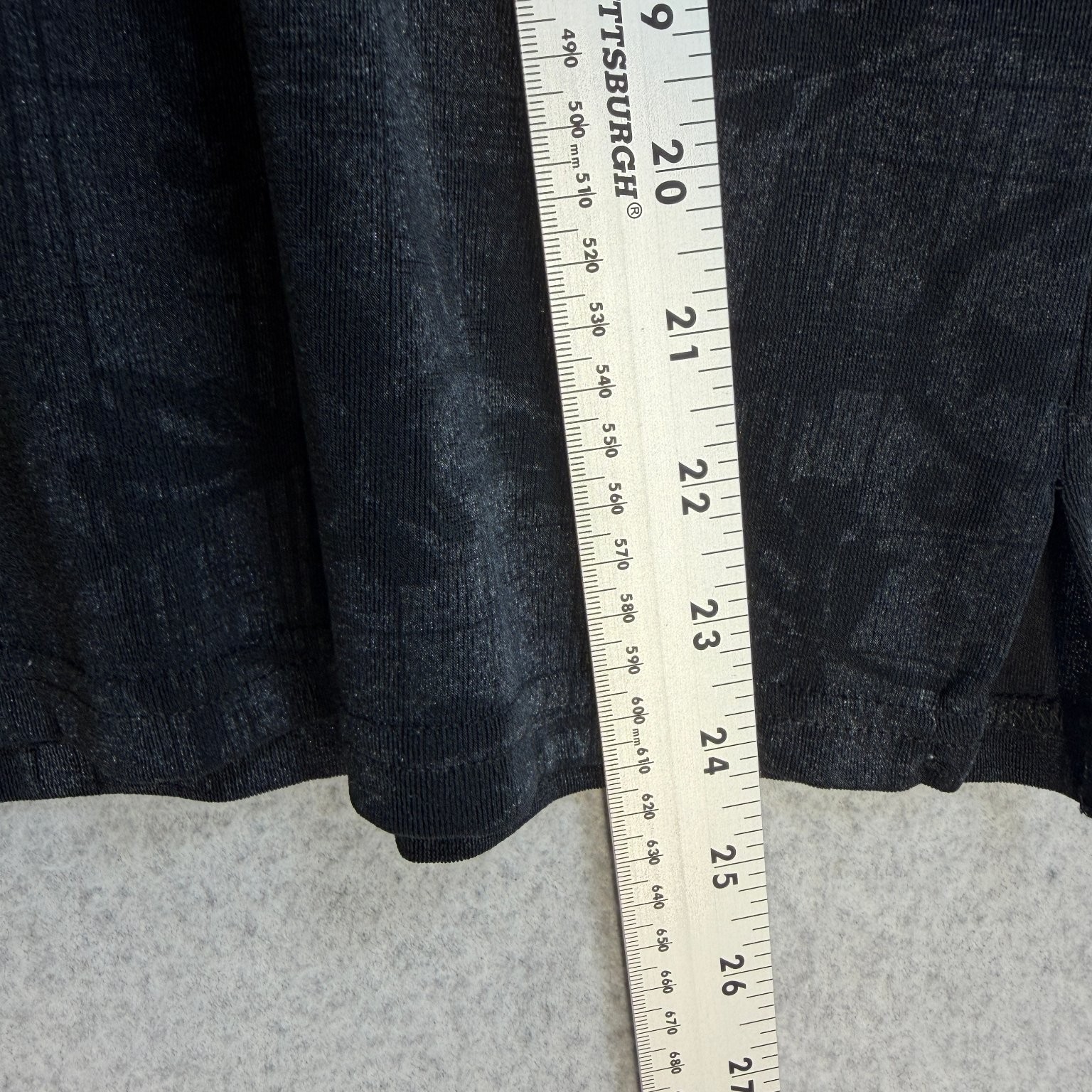 Sag Harbor Women’s Top Shirt Size Medium Black Floral Print Polyester Spandex