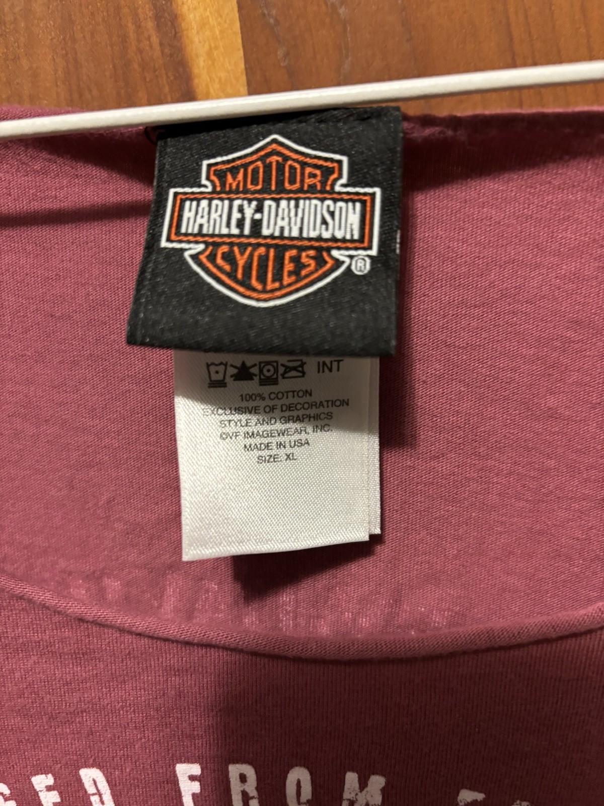 Harley Davidson Ladies T Shirt Cut Neckline. Fits Like A Medium Panama City