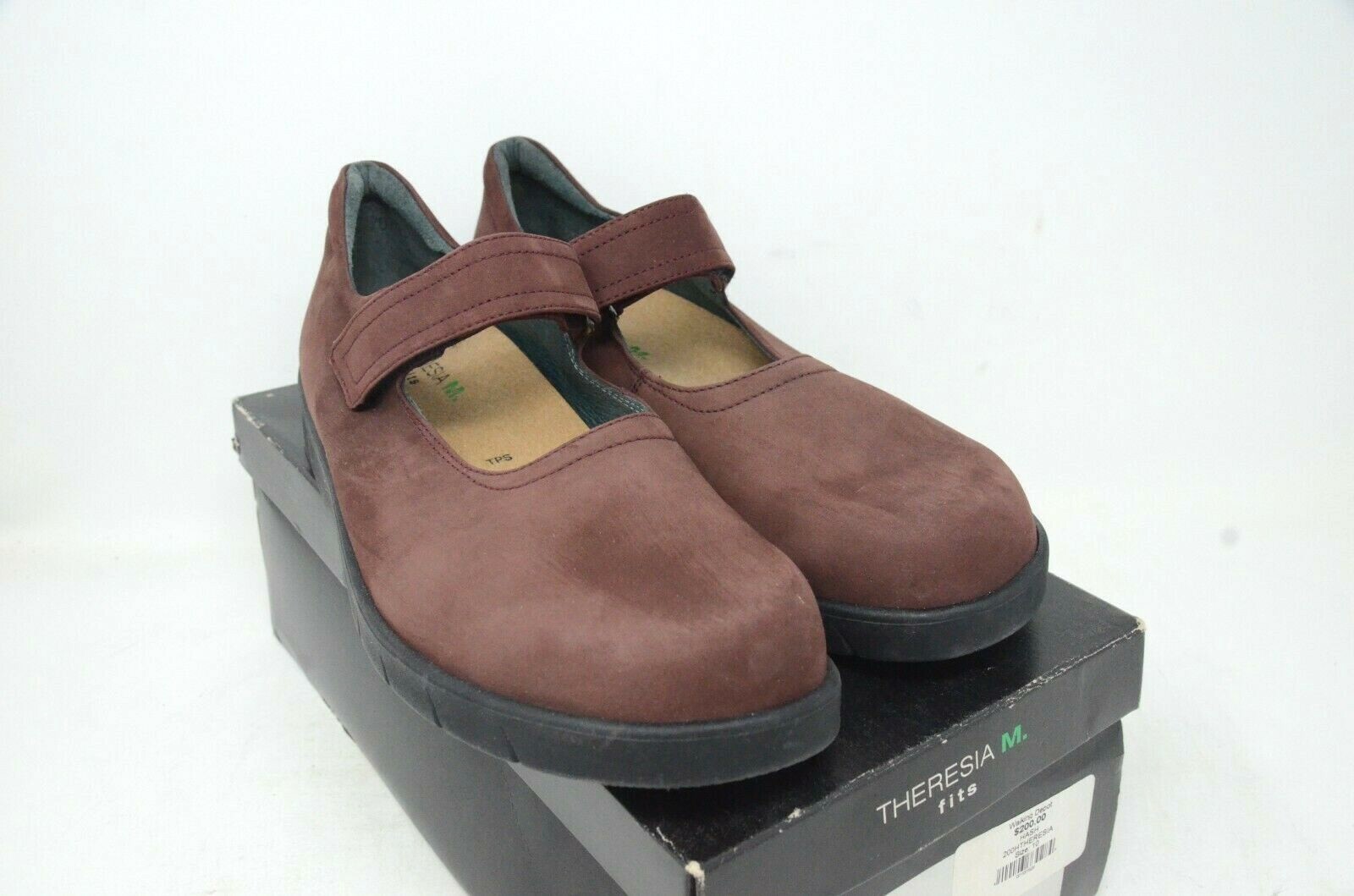 Women’s Theresia M Bordo Nubuck Casual Mary Jane Comfort Shoes. US Size 10