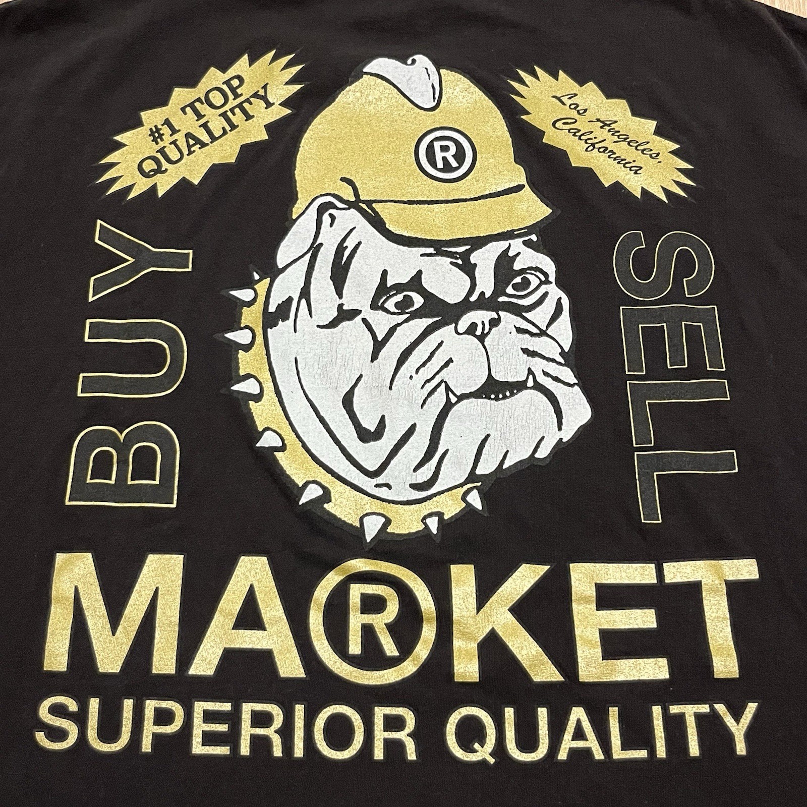 Market Superior Quality Bulldog T-Shirt 2XL USA Made Streetwear