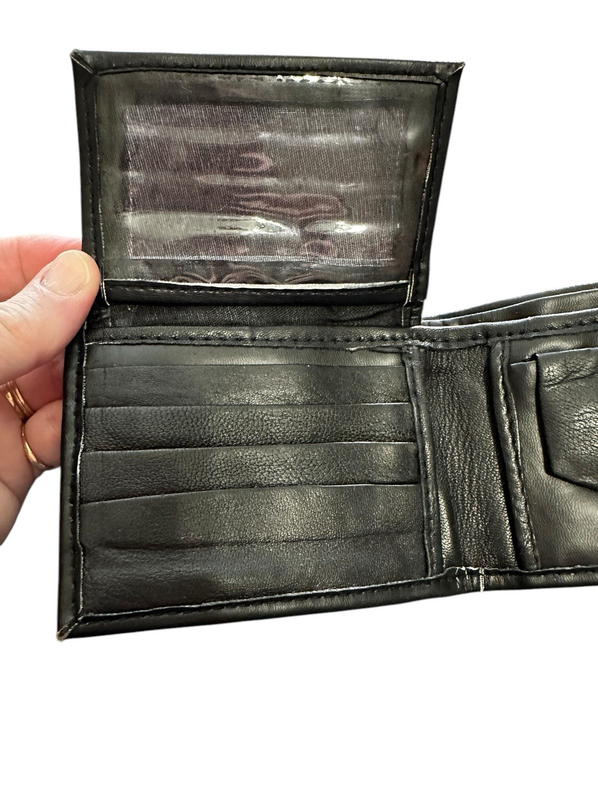 Vintage Wallet W/Coin Pouch Bifold ID Credit Card Holder Men’s Genuine Leather
