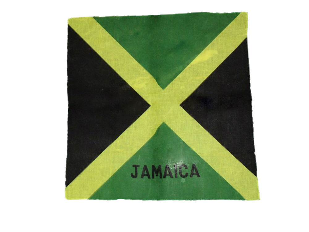 22″x22″ Jamaica Jamaican Flag Cotton Bandana