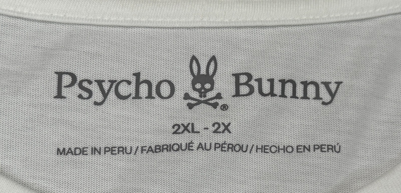 Psycho Bunny Men’s Short Sleeve Dammes Graphic T-Shirt Size 2XL