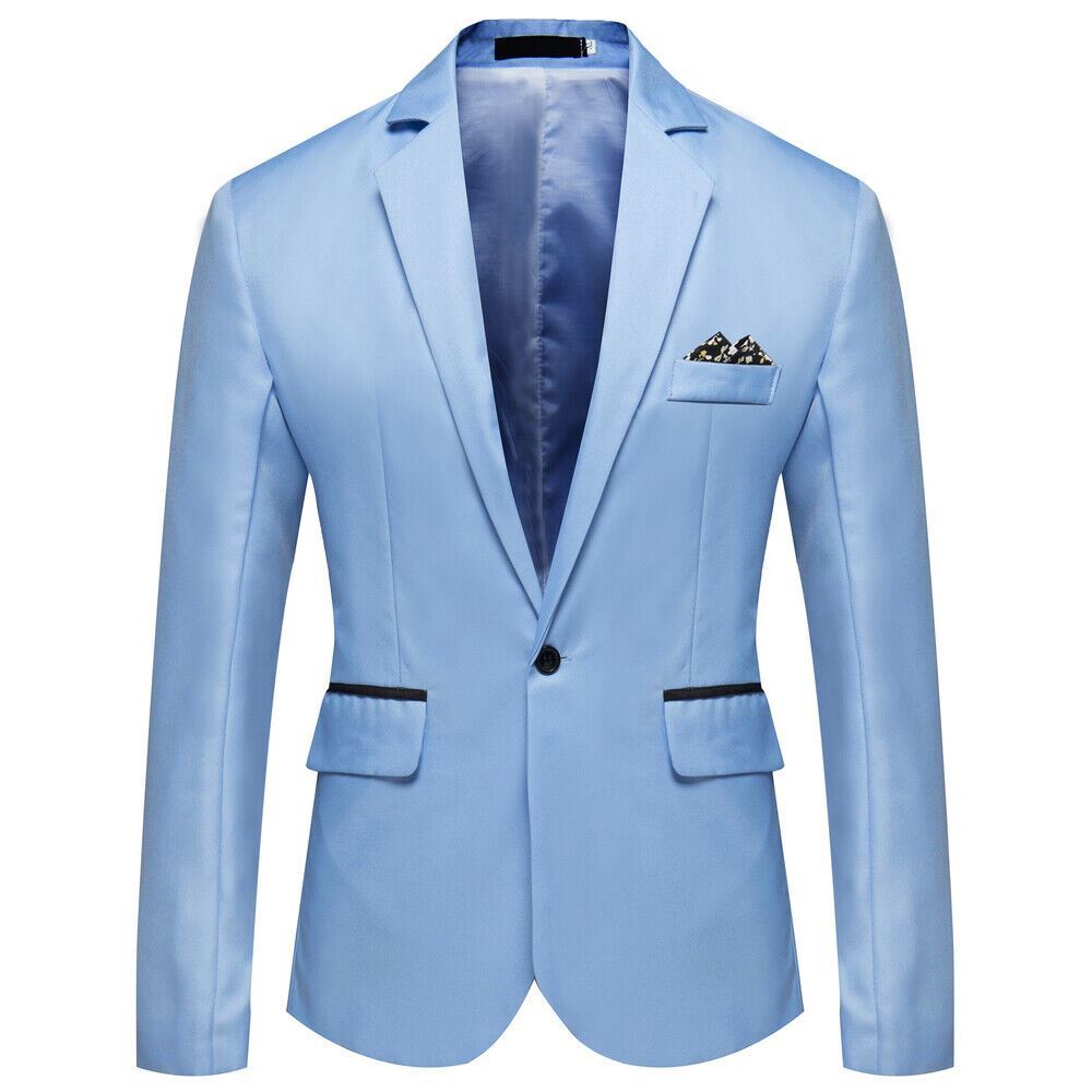 Men’s Tuxedo Jacket Notched Lapel One Button Suit Blazer for Dinner Wedding Prom