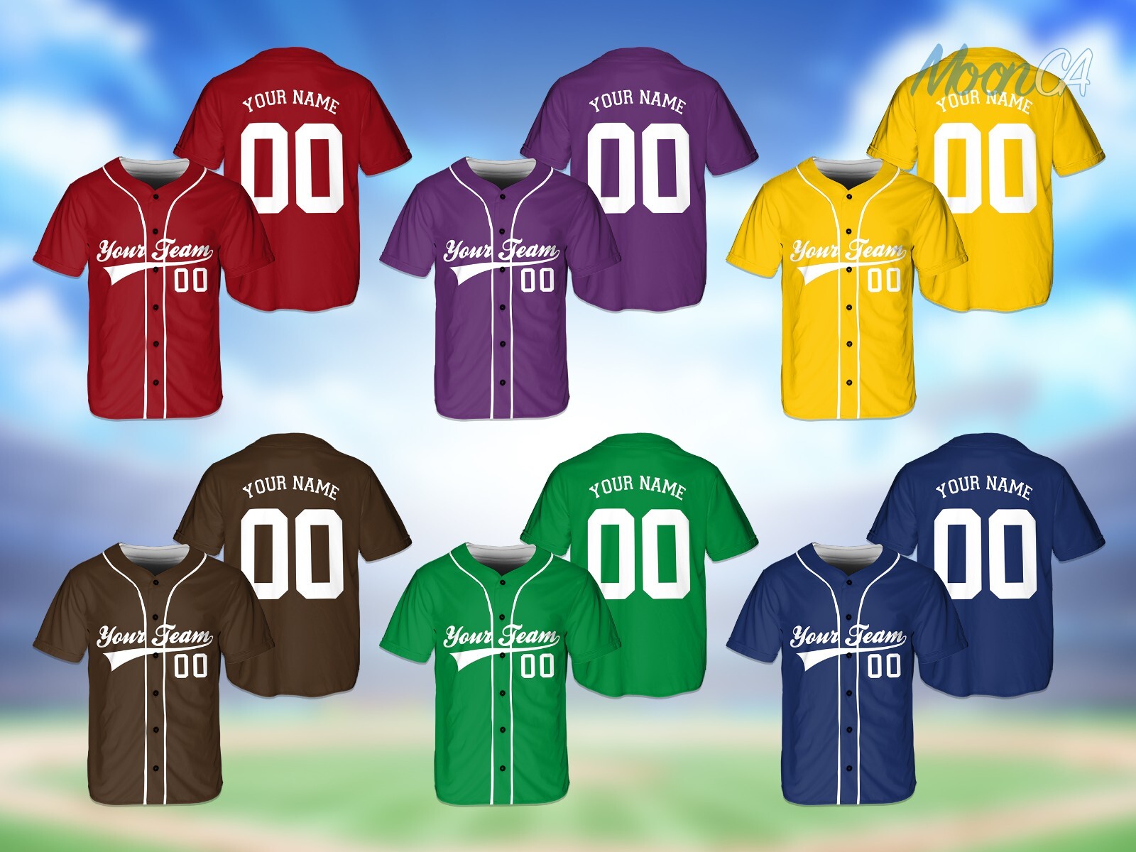 Personalized Custom Stripe Line Color Baseball Jersey For Baseball Fans Custom