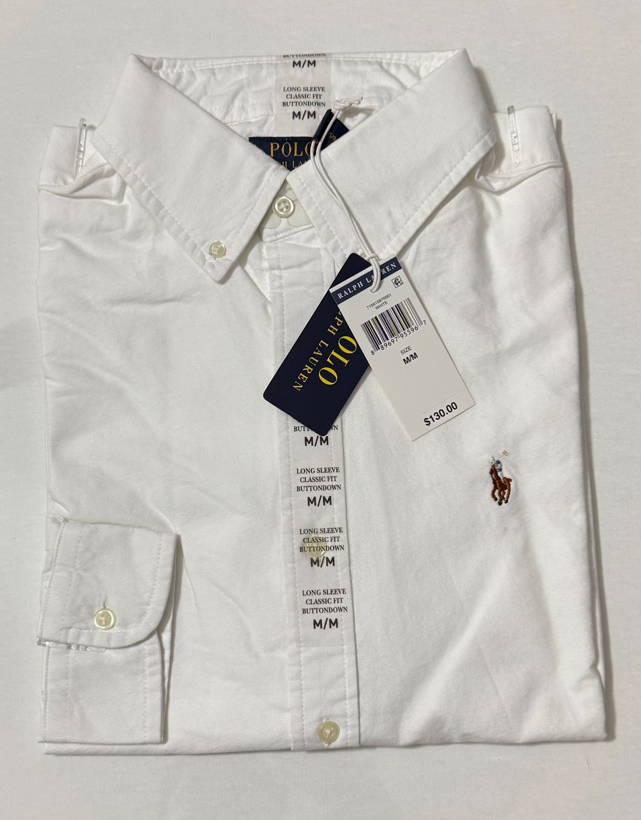 Polo Ralph Lauren The Iconic Oxford Shirt Classic Fit – Retail $130