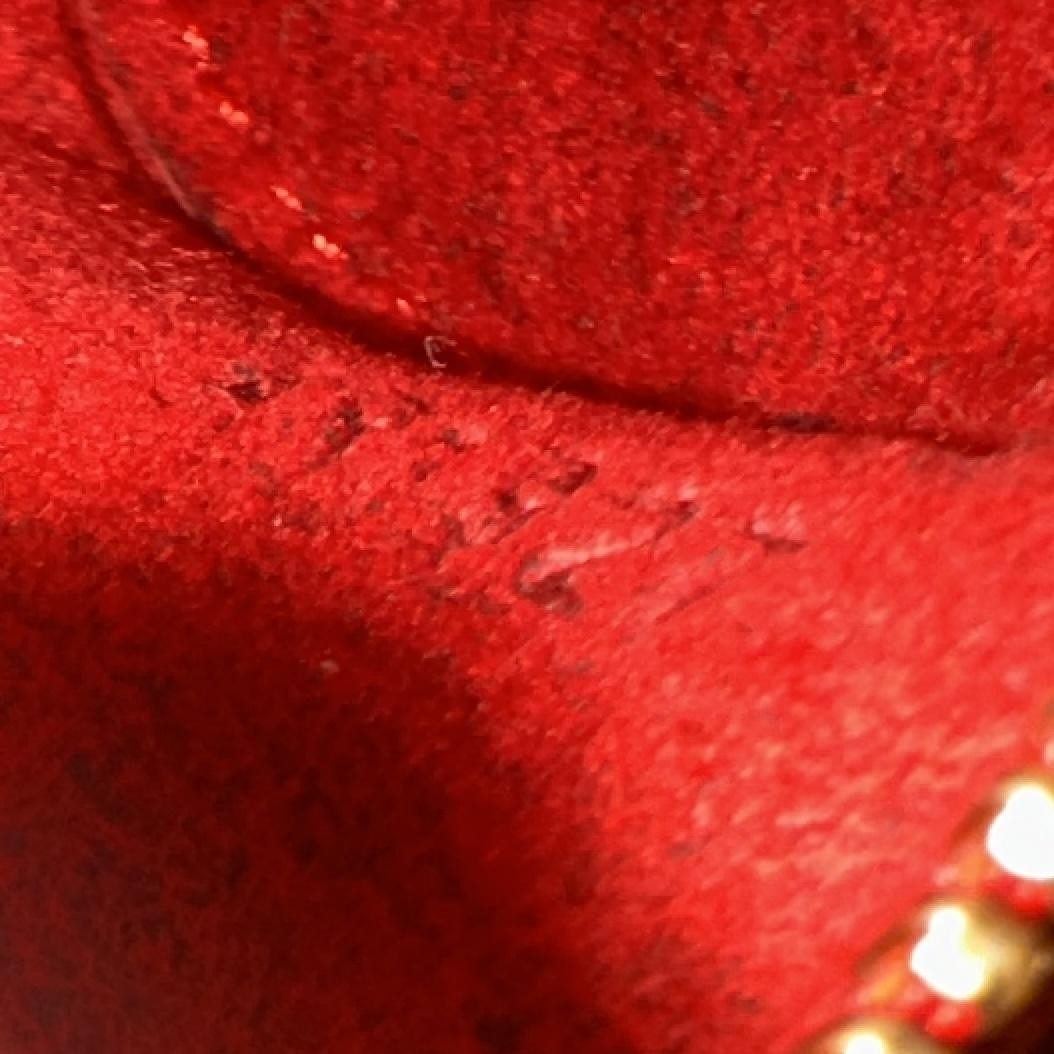 Louis Vuitton Vintage Mini Papillon Shoulder Bag Womens Red Epi Leather France