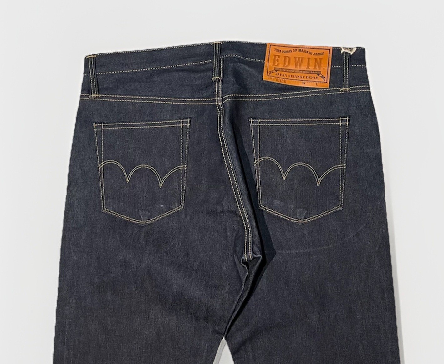 Edwin ED-80 Slim Tapered Nihon Menpu Japan Selvage (shrink to fit) Raw W32 L34