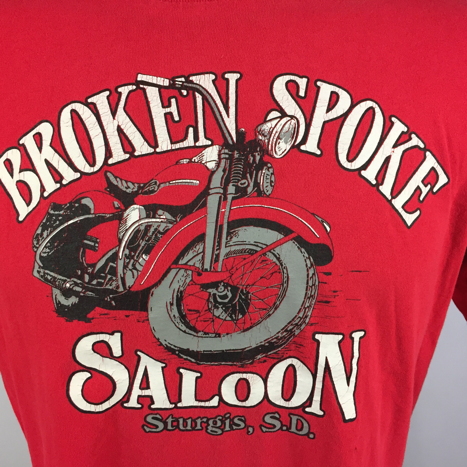 Vintage 80s 90s Sturgis South Dakota Motorcycle Rally Trade Show T Shirt L/S Bik