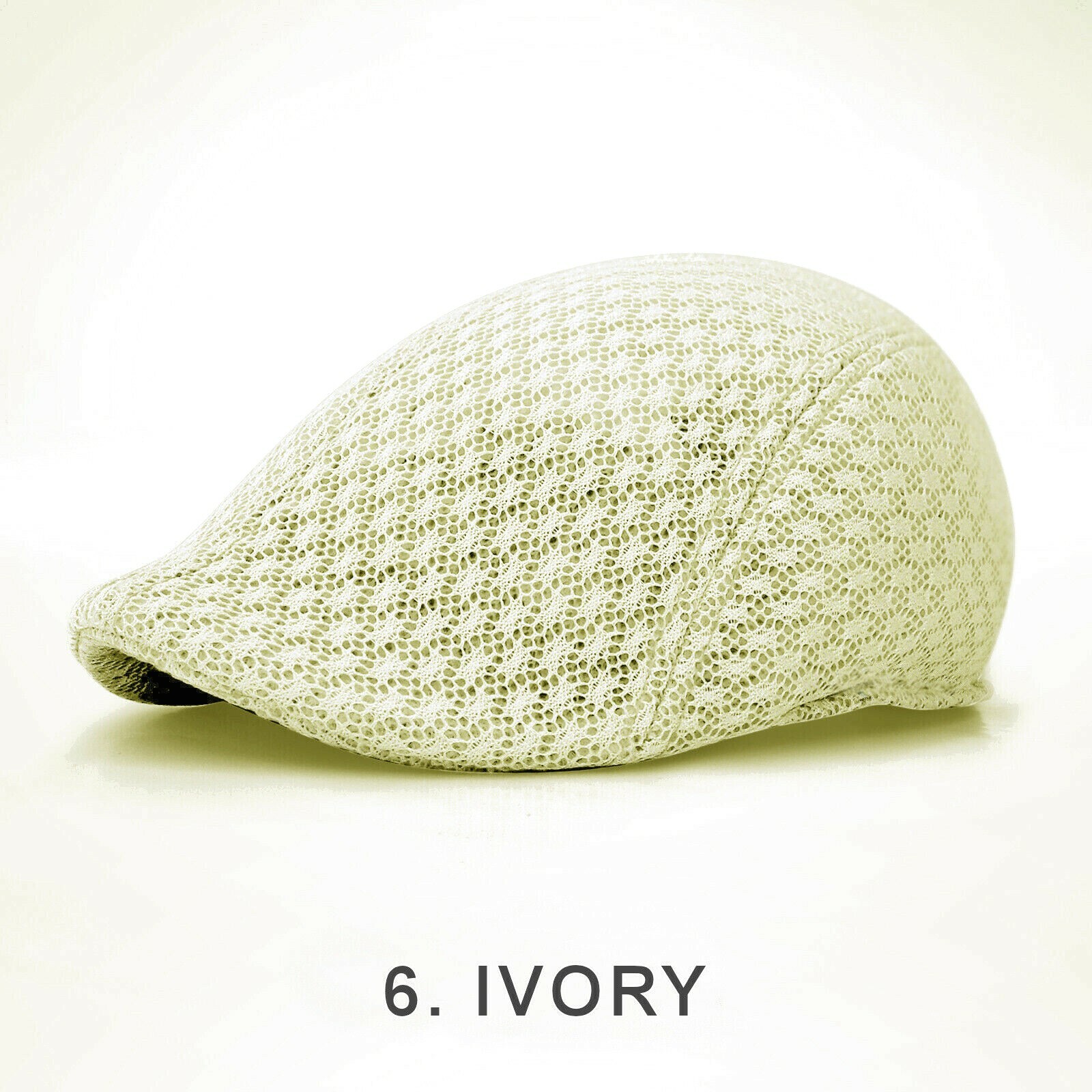 Duck Mesh Summer Gatsby Cap Mens Ivy Hat Golf Driving Sun Flat Cabbie Newsboy