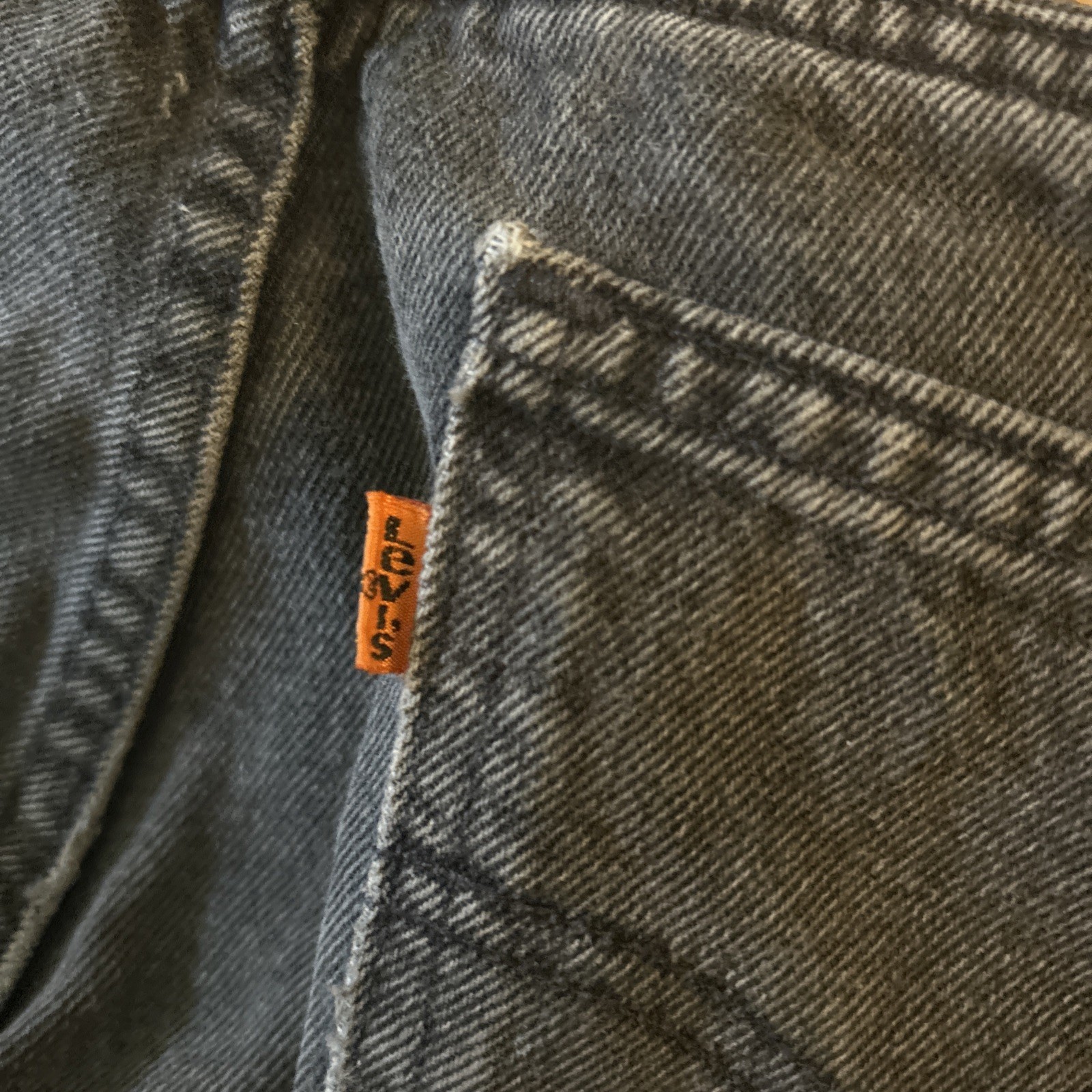 Vintage 90s Levis 550 Orange Tab Men 32×34 Relaxed Tapered Denim Jeans Zip Fly