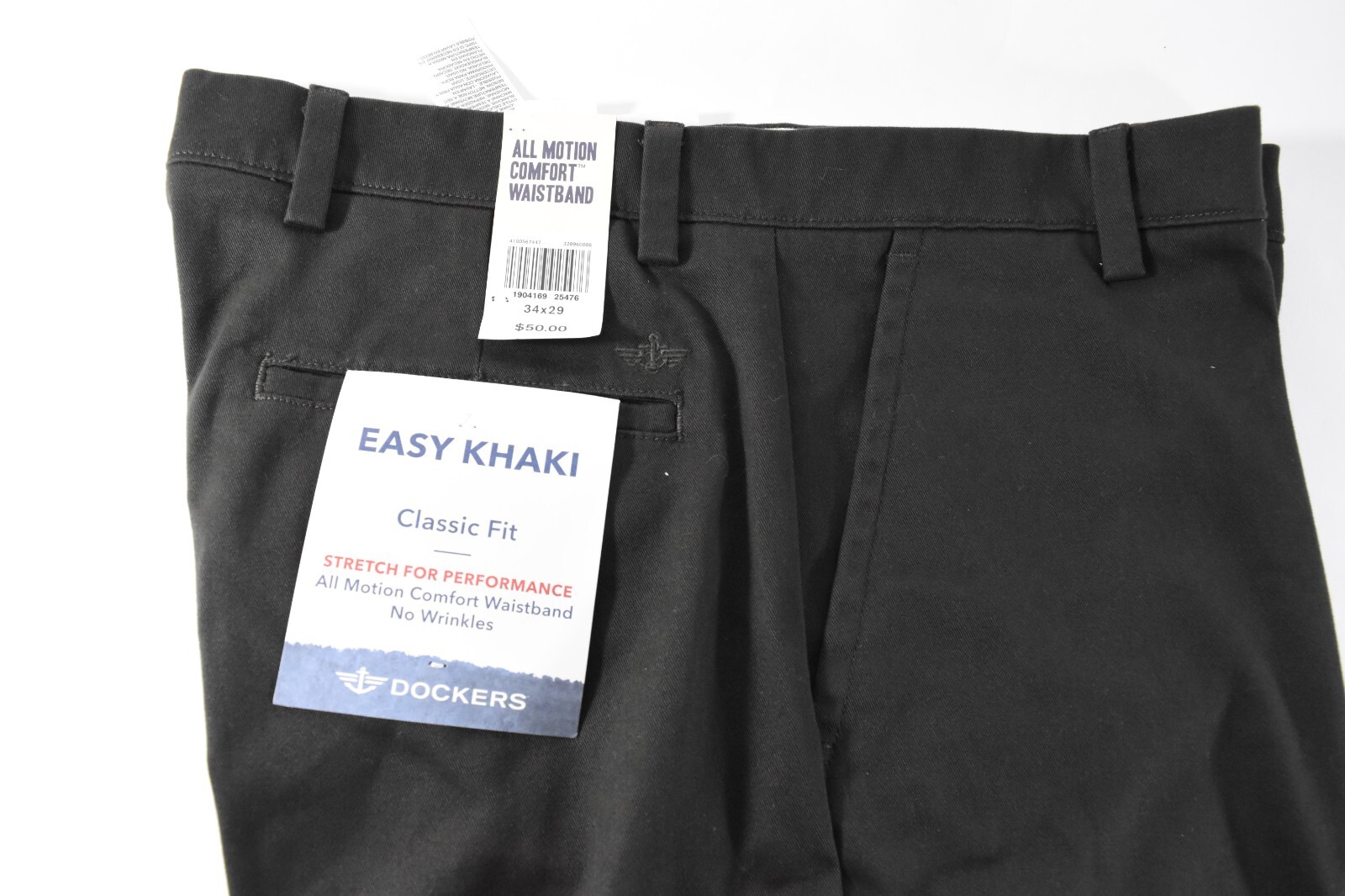 Dockers Mens Easy Khaki Pants New 32 33 34 40 Classic Fit Flat Front Dark Green