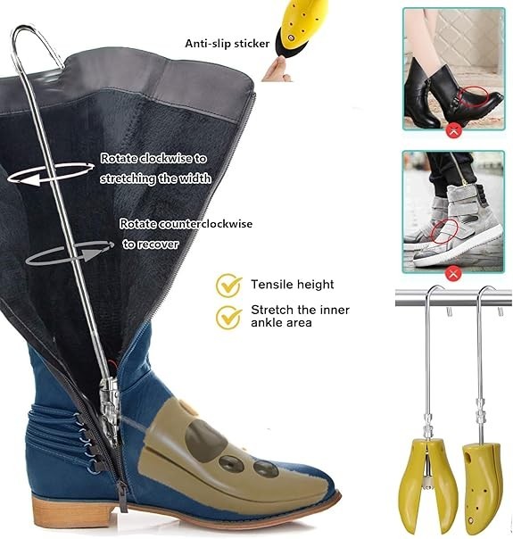 Shoe Boot Stretcher,1PCS Universal Size Men Women for Cowboy Boot Adjustable