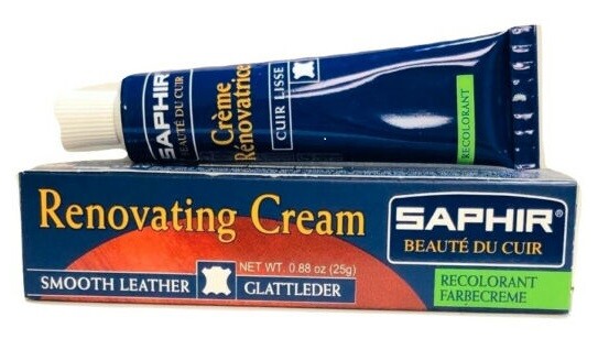 SAPHIR RENOVATING CREAM BLACK #01 25ml Tube ** BEST VALUE & DELIVERY **
