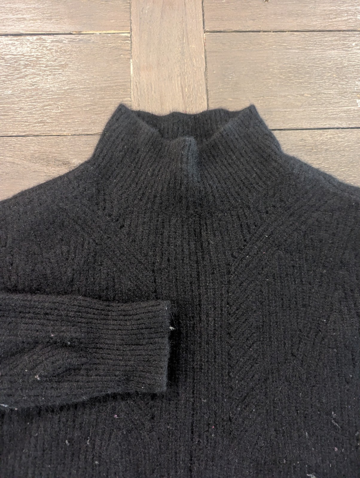 Charter Club Black Cashmere Sweater Womens S Small 100% Cashmere Long Sleeve Top
