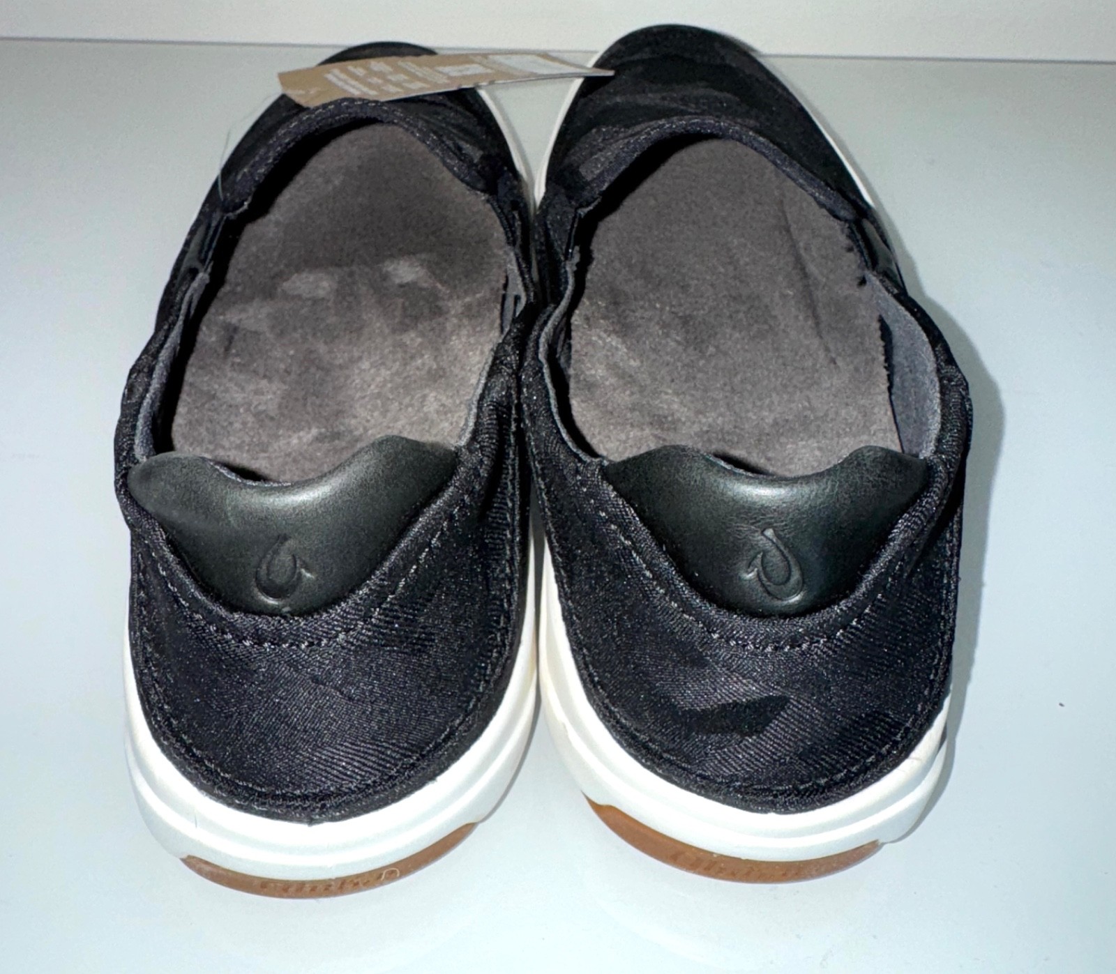 New Mens OluKai Lae’Ahi Pa’i Slip On Shoes – Lava Rock / Ke Au Camo Black Sz 9
