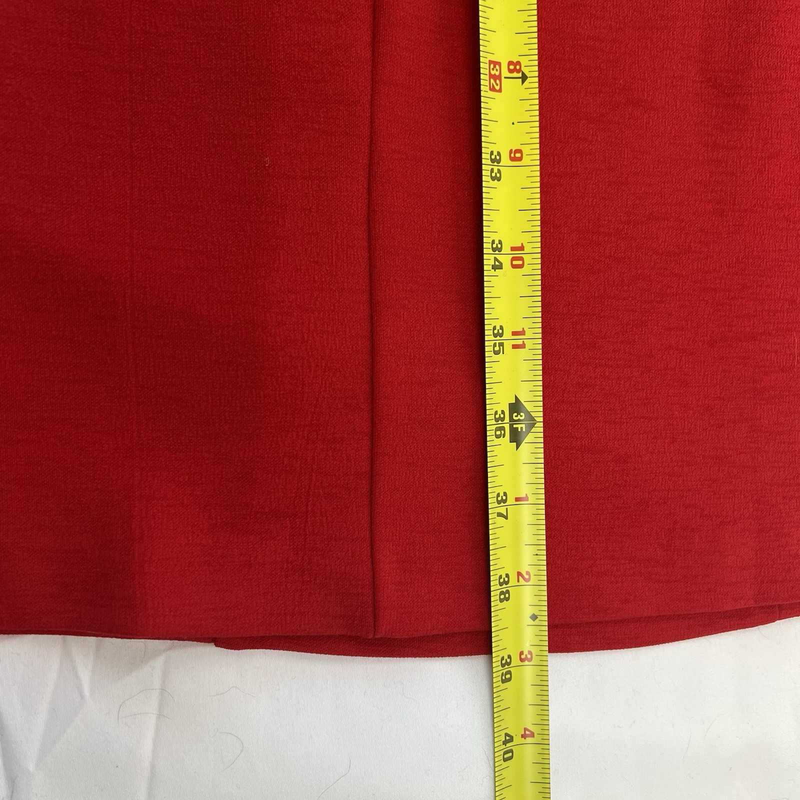 Nanette Lepore Red Dress Sleeveless Ruffle Peter Pan Collar Knit Size 8 POCKETS!