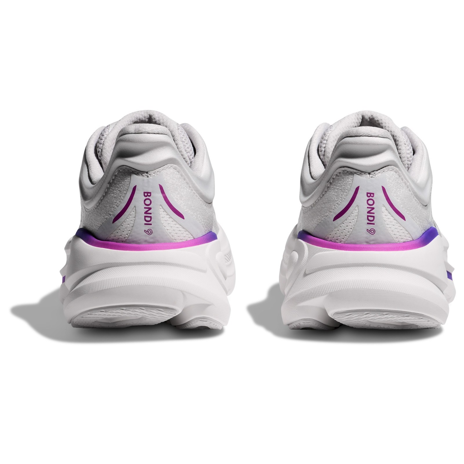 HOKA Bondi 9 Road-Running Shoes – Women’s, Color: Cosmic Grey/White, New.
