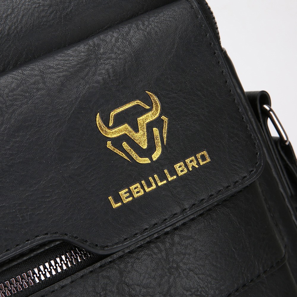 US Men’s Leather Handbag Sling Bags Shoulder Messenger Bag Business Outdoor Bag
