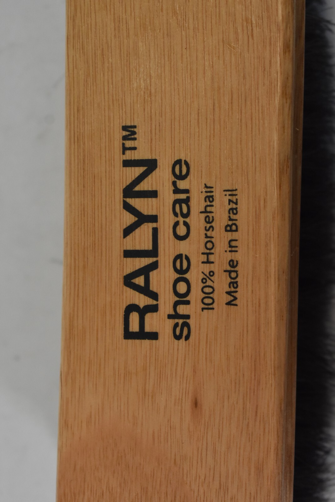 Ralyn Shoe Shine Buffing Brush 100% Horsehair Shoe Brushes 6.75″ Lot of 2