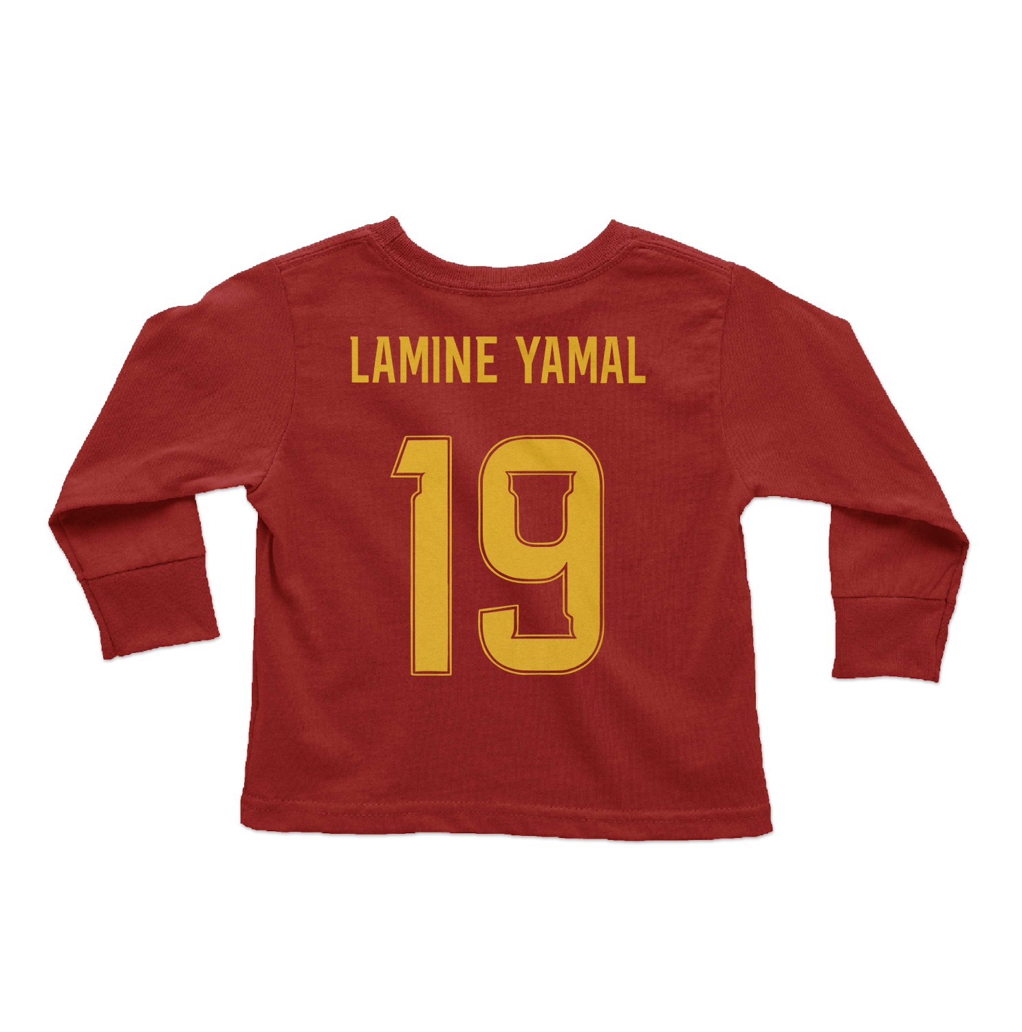 Spain Soccer Pride Yamal 19 Two-Sided Tribute Toddler Long Sleeve TShirt