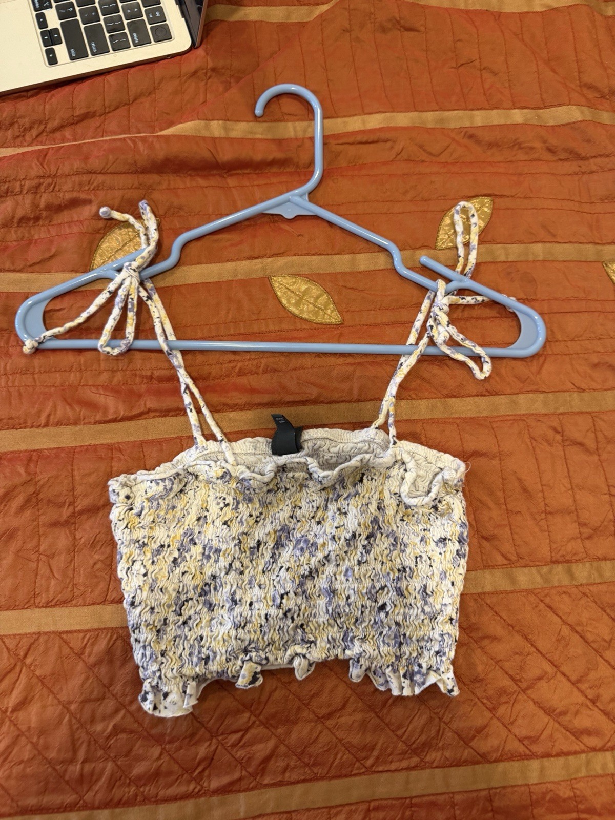 Wild Fable Women’s Floral Cropped Tank Top Size Small