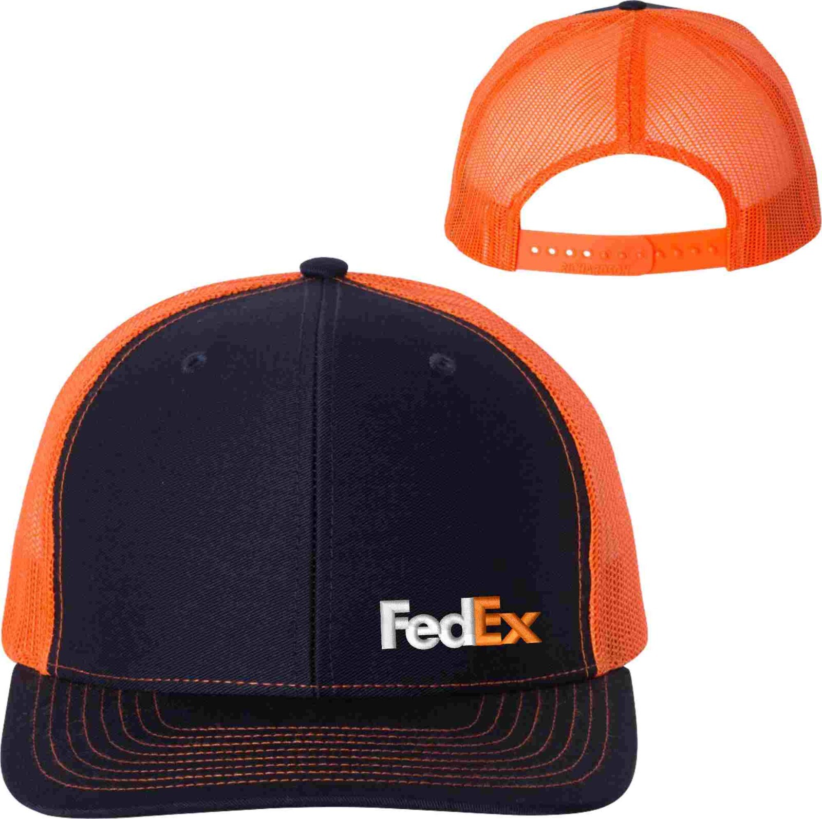 FedEx Cap Hat Flex FIT VISOR BEANIE FLAT BILL 210 Richardson 112