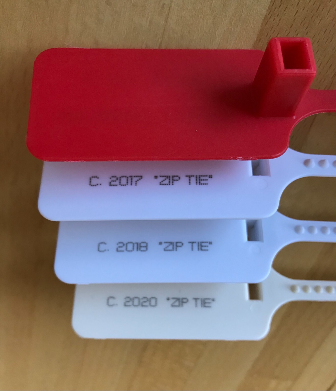 FAST SHIPPING “The Ten” ZIP TIE TAG White Cream Red Replacement x Off!-White