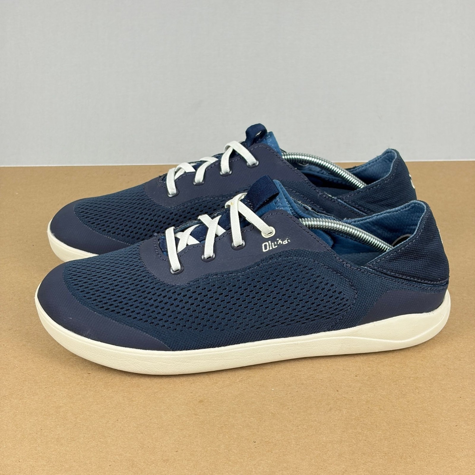 Olukai Moku Pae Casual Shoes Mens 9.5 Blue Slip On Comfort Loafer Mesh