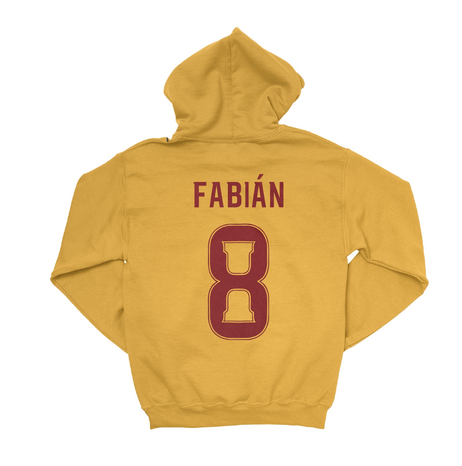 Spain Soccer Pride Fabian 8 Two-Sided Tribute Unisex Hooded Sweatshirt