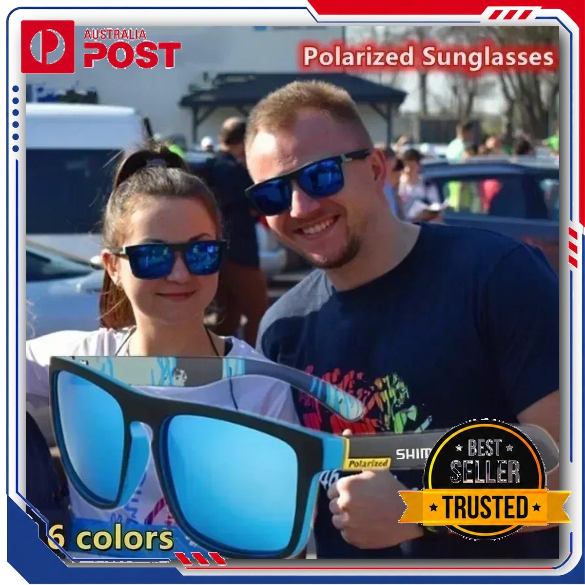 Shimano Men UV400 Polarized Sunglasses Fishing Sports Eyewear for Driving