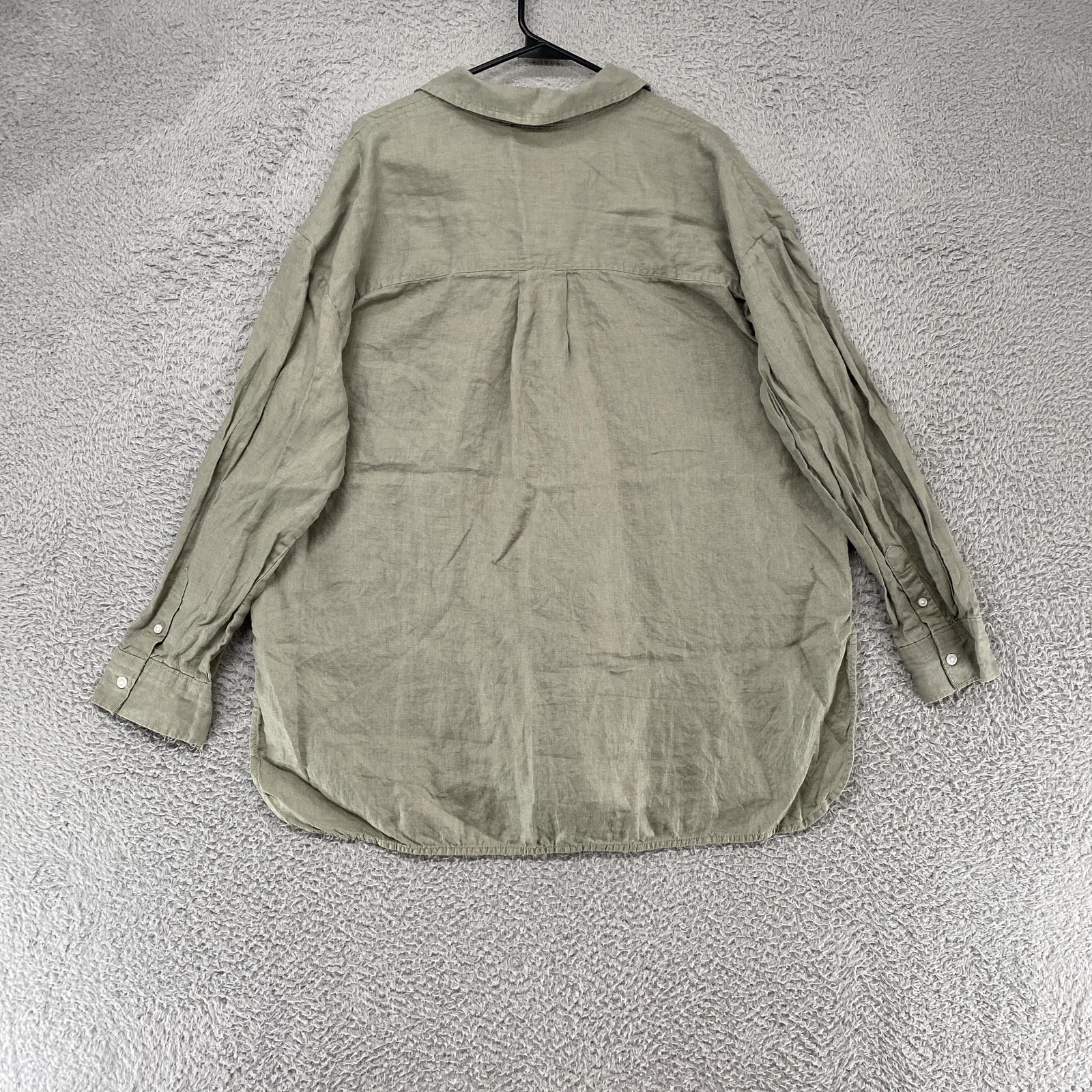 Everlane Linen Shirt Womens XL Button Up Relaxed Long Sleeve Minimalist Capsule