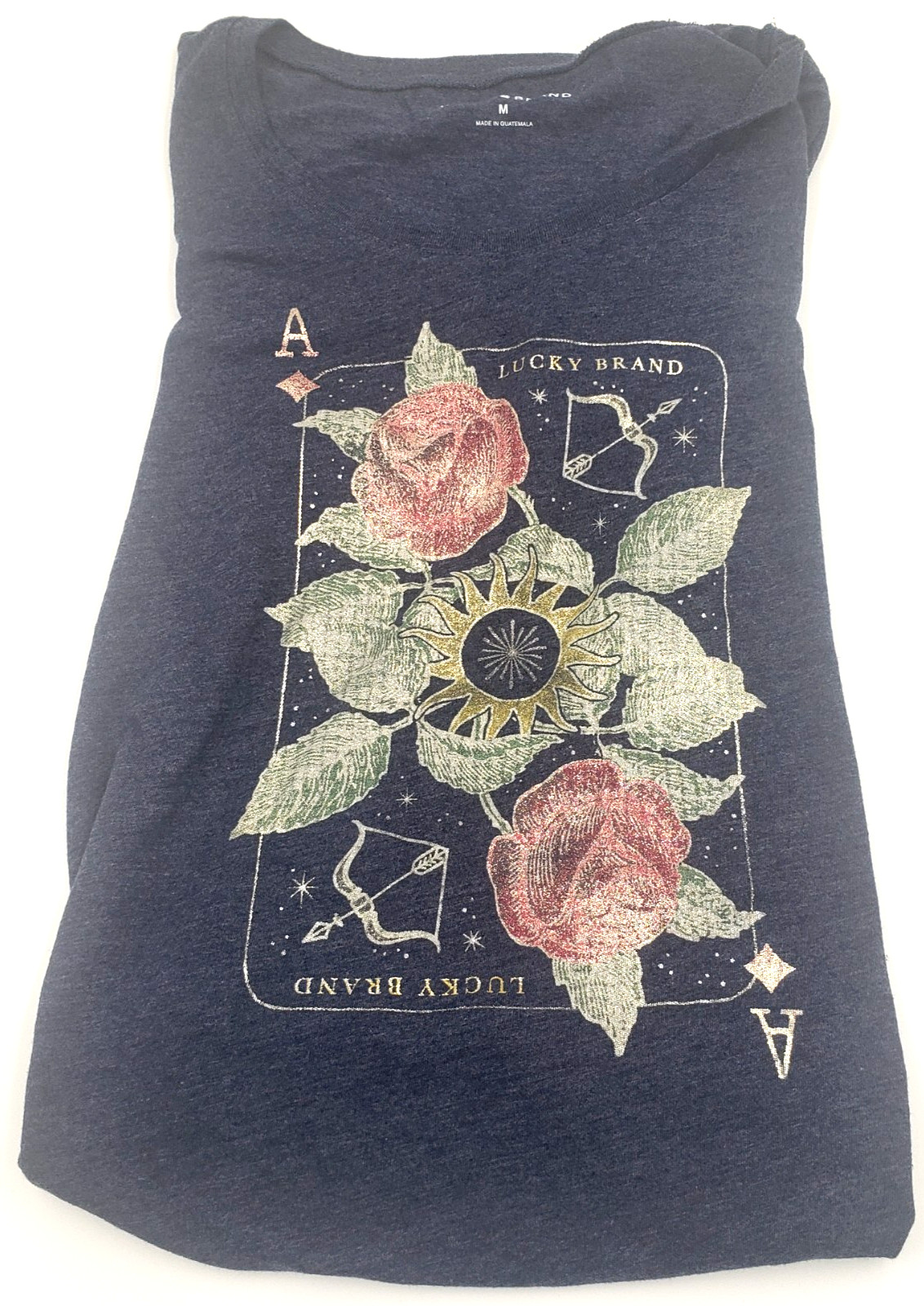 LUCKY BRAND WOMEN S GRAPHIC T-SHIRT BUTTERFLY, HEART, MOOD INDIGO – YOU CHOOSE!