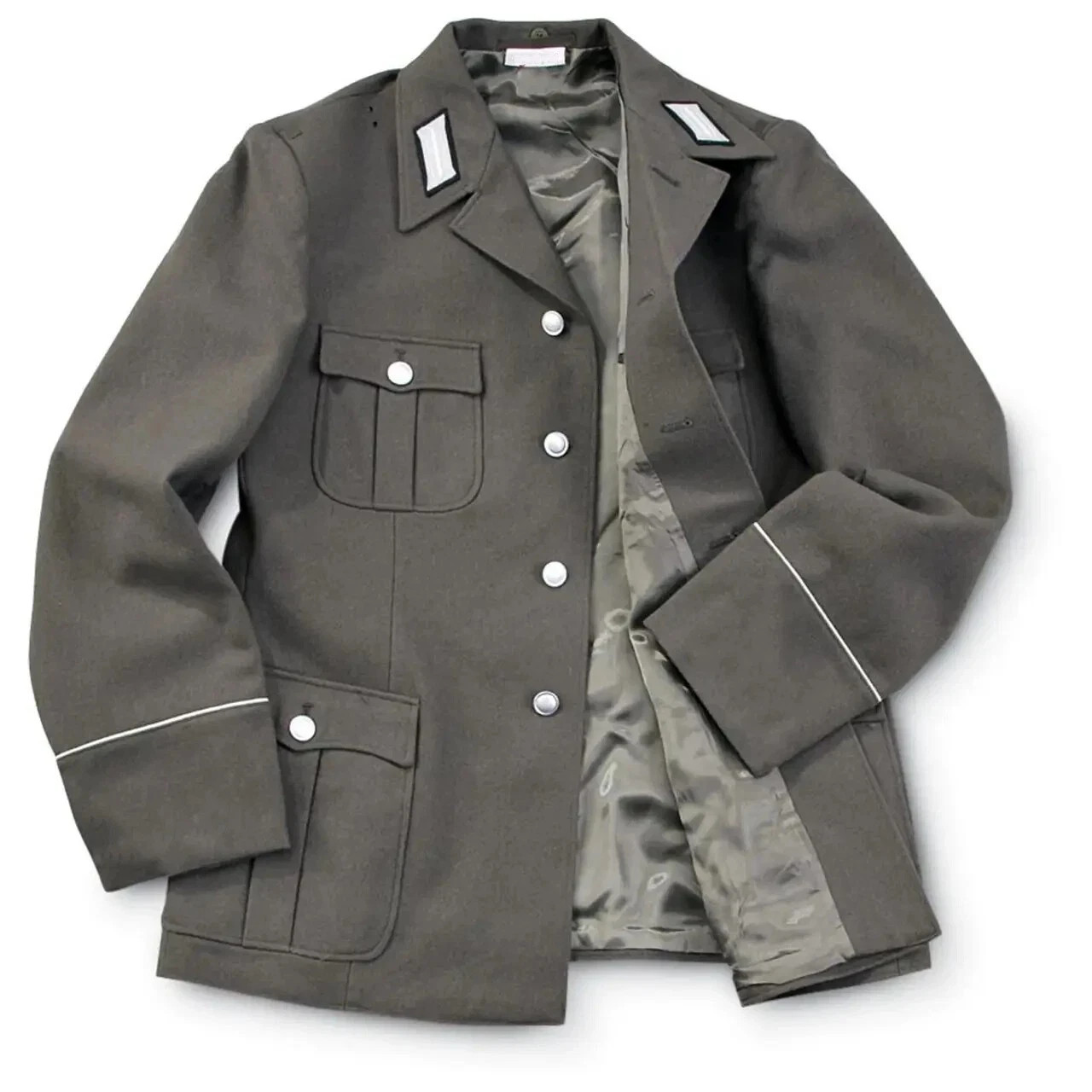 Authentic East German Army Uniform Jacket Army Surplus 100% Wool Outer Material