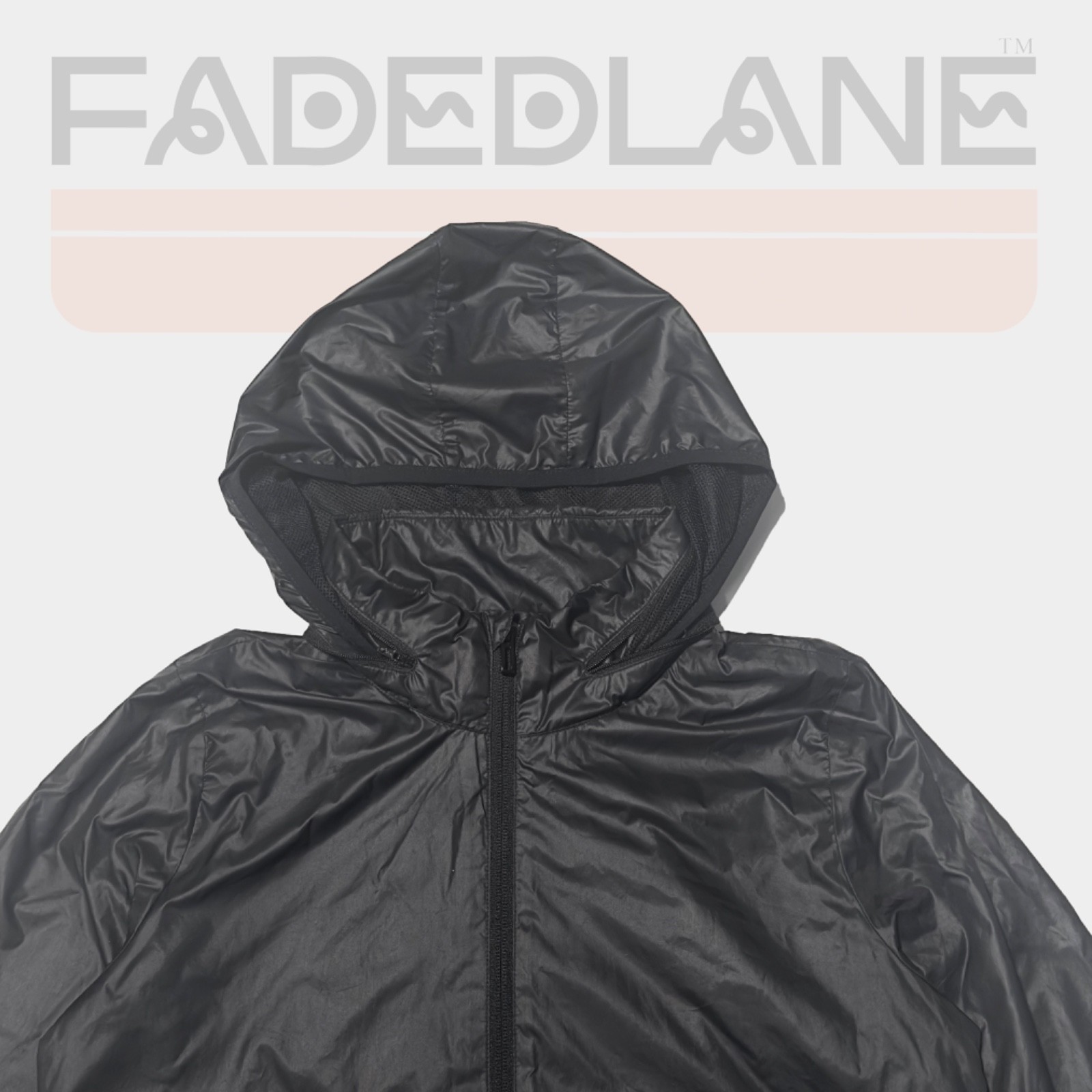 Adidas Black Windbreaker Workout Jacket with Hoodie, Size Small