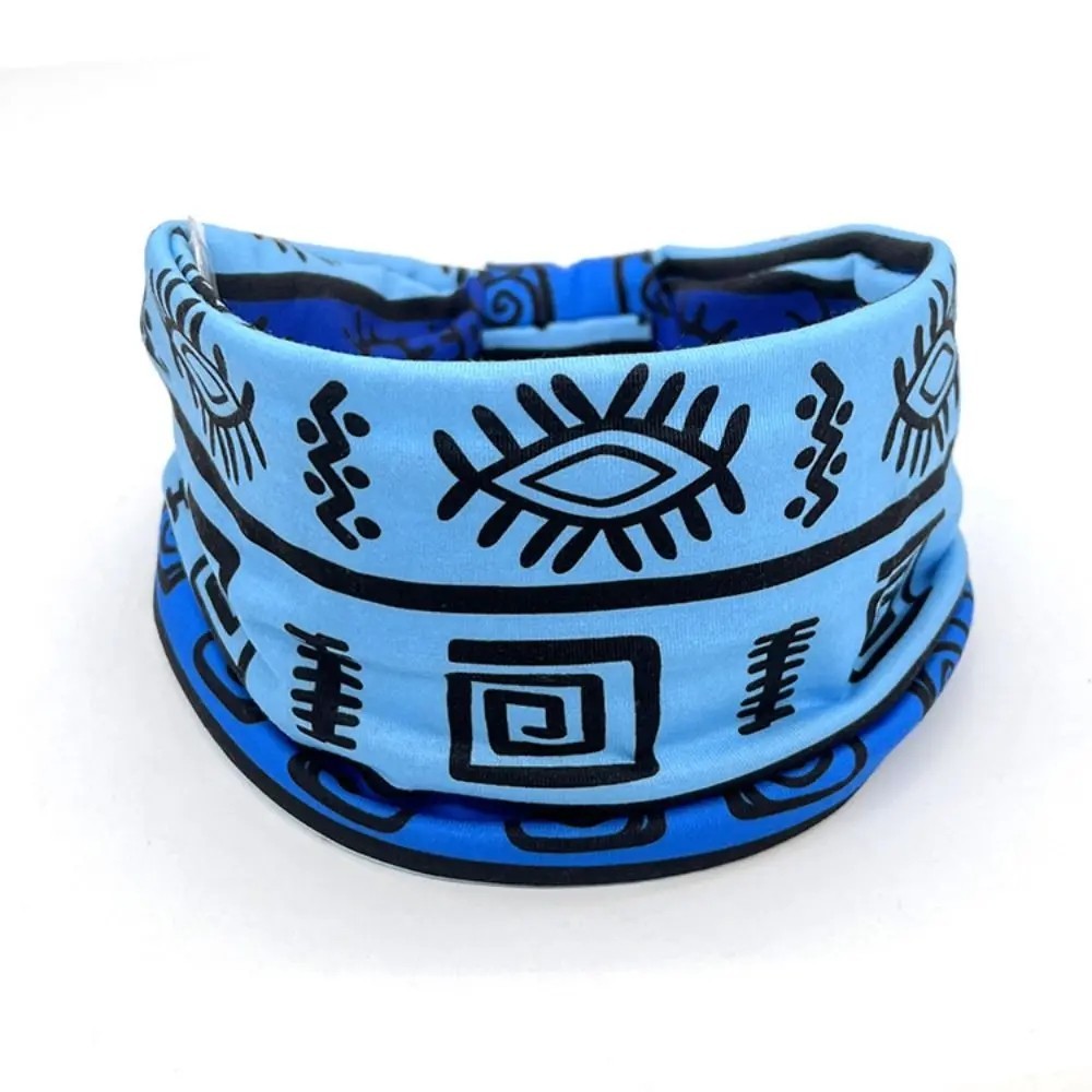 Bandanna Wide Sports Yoga Headband Stretch Hairband Elastic Hair Band Turban