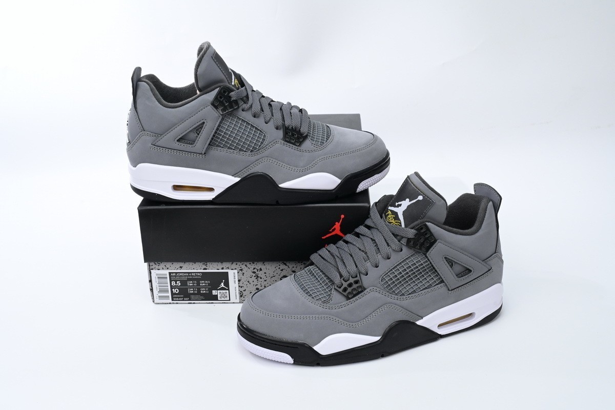 Jordan 4 “Cool Grey” Retro Basketball Shoes Men’s Mid Top