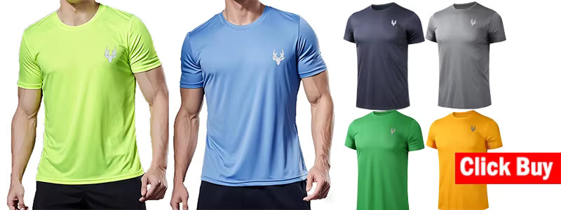 Men Compression T-Shirt Summer Sports Running Quick Dry Fitness Tee Gym Top Gift