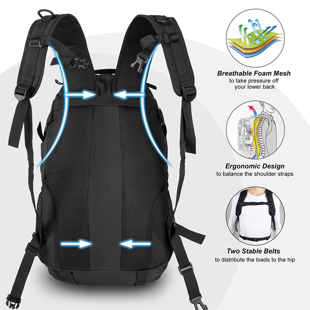 Outdoor Military Tactical Backpack Waterproof Rucksack Camping Hiking Bag