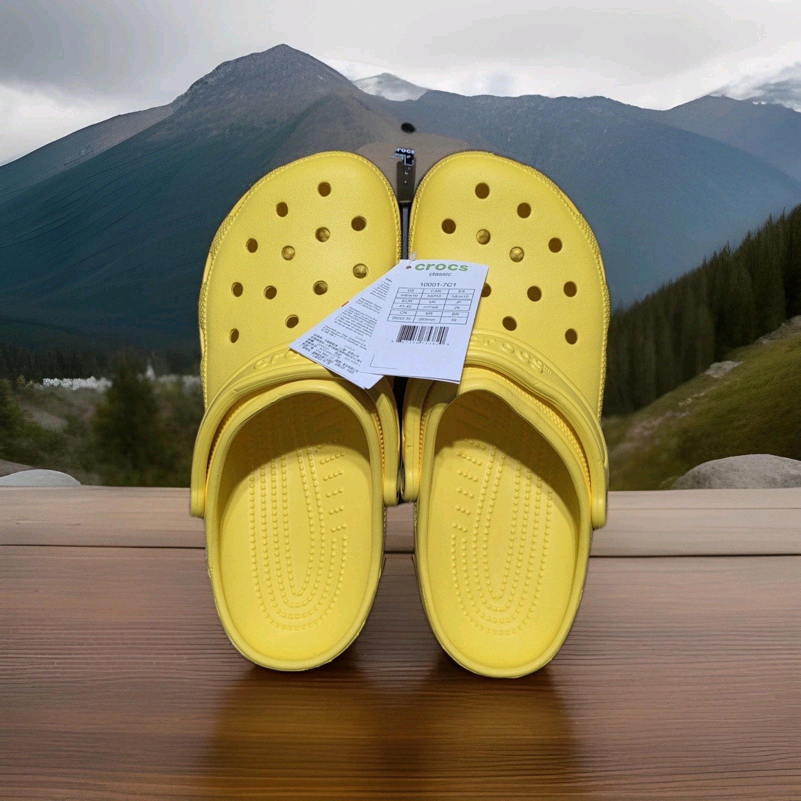 NEW Crocs Unisex Classic Lemon Citron ~ Men’s 7/ Women’s 9 US