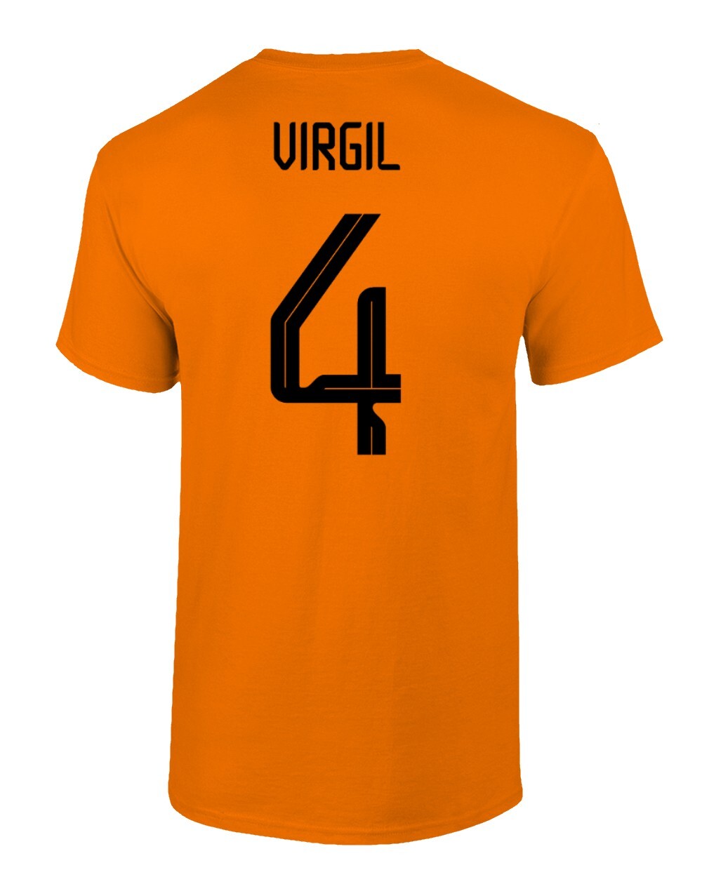 Netherlands Soccer #4 Virgil Van Dijk World Football Adult and Youth T-Shirt
