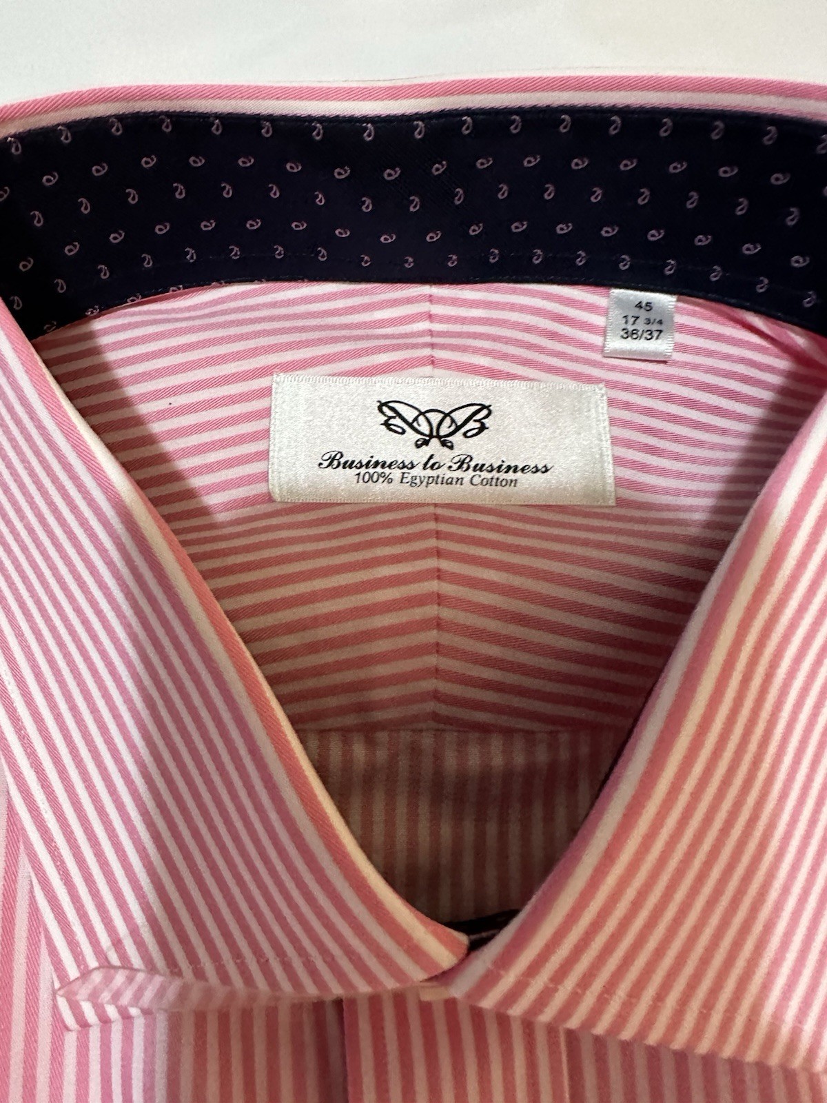 NWOTs Business to Business Men’s Dress Shirt 45-17 3/4-36/37 Long Sleeve Striped