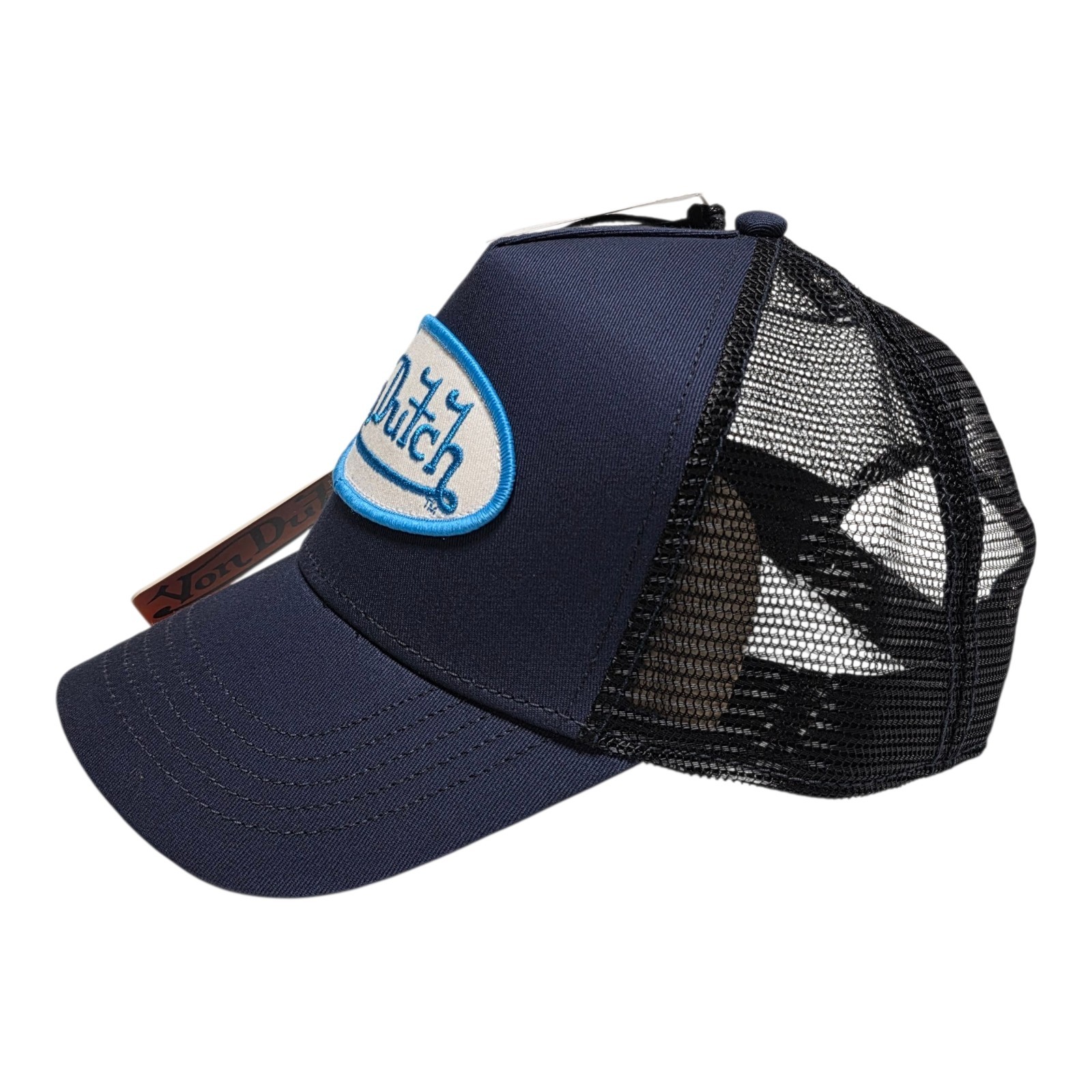 Von Dutch Blue Patch Trucker Hat Mesh Snapback Cap NWT