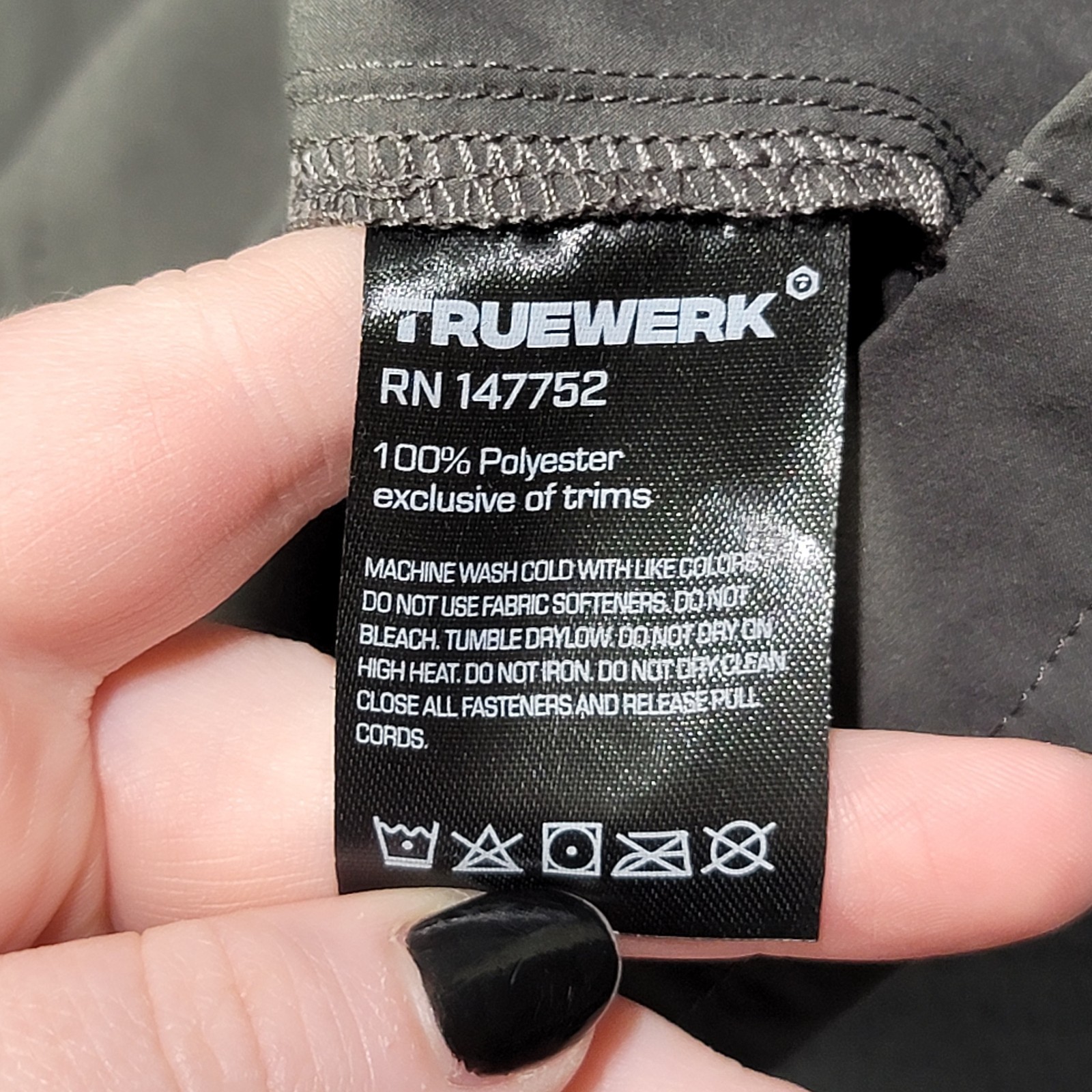 Truewerk Shirt Mens Large Gray LS Cloud Snap Up Flap Pockets Hiking Work