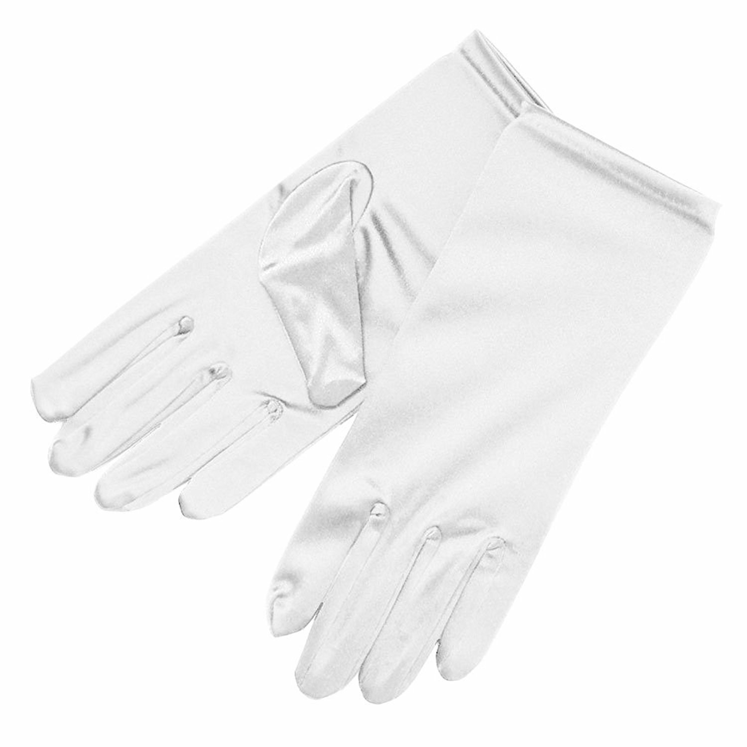 Women’s Short Opera Satin Gloves Wrist Banquet Gloves Valentine’s Day Bridal US