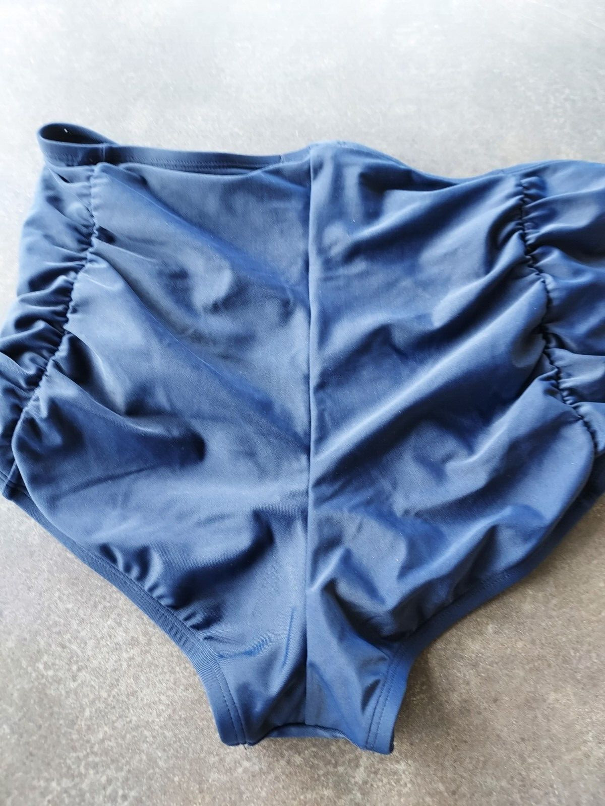 NWT Women’s Crown & Ivy Navy Swimsuit Bottom Only Large 81% Nylon 19% Spandex