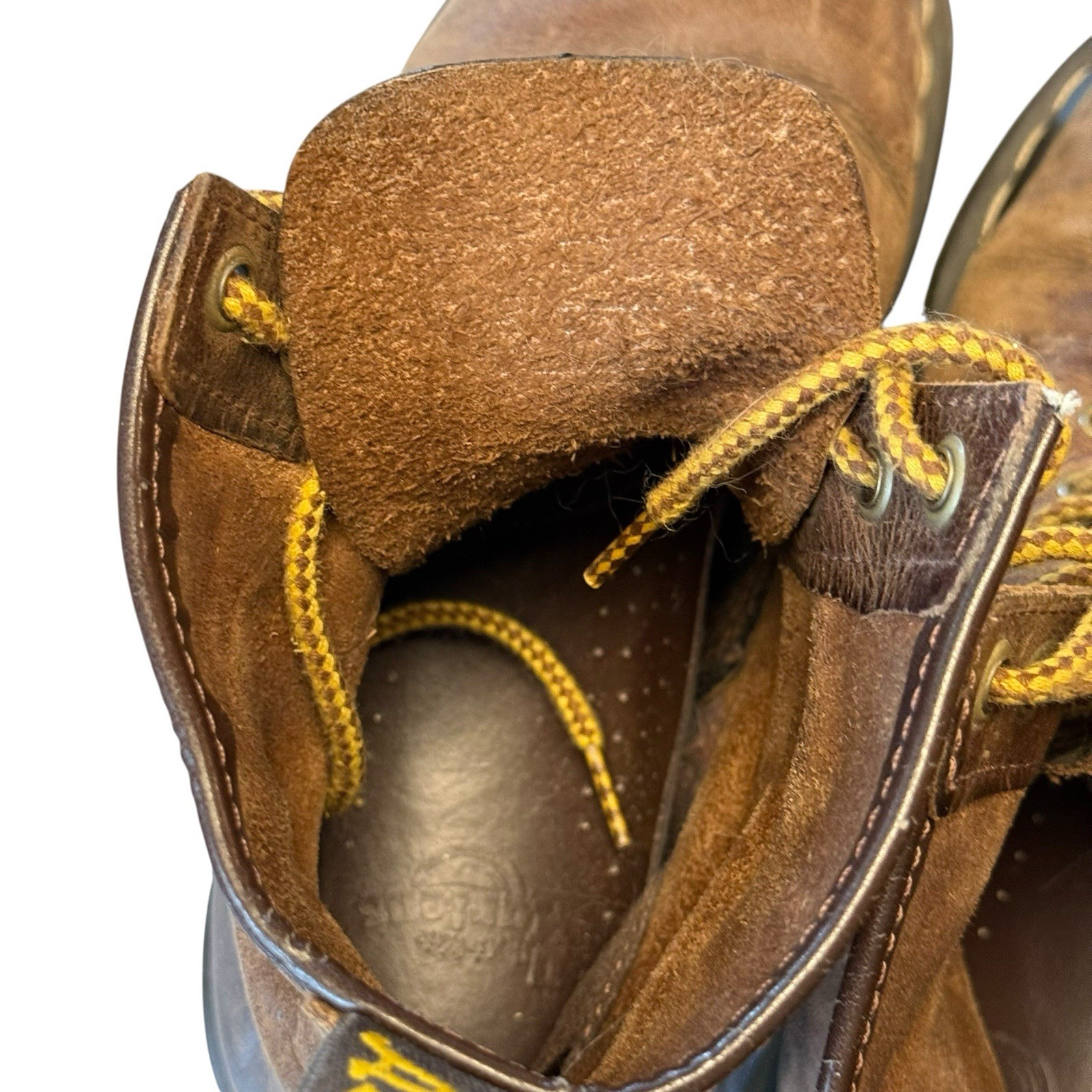 Dr Martens Womens Distressed Brown Leather Boots Size 7? (SEE DESCRIPTION)