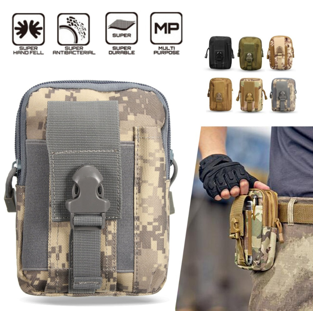 Tactical Fanny Pack Molle Military Phone Pouch Pocket Waist Belt Bag for Mens