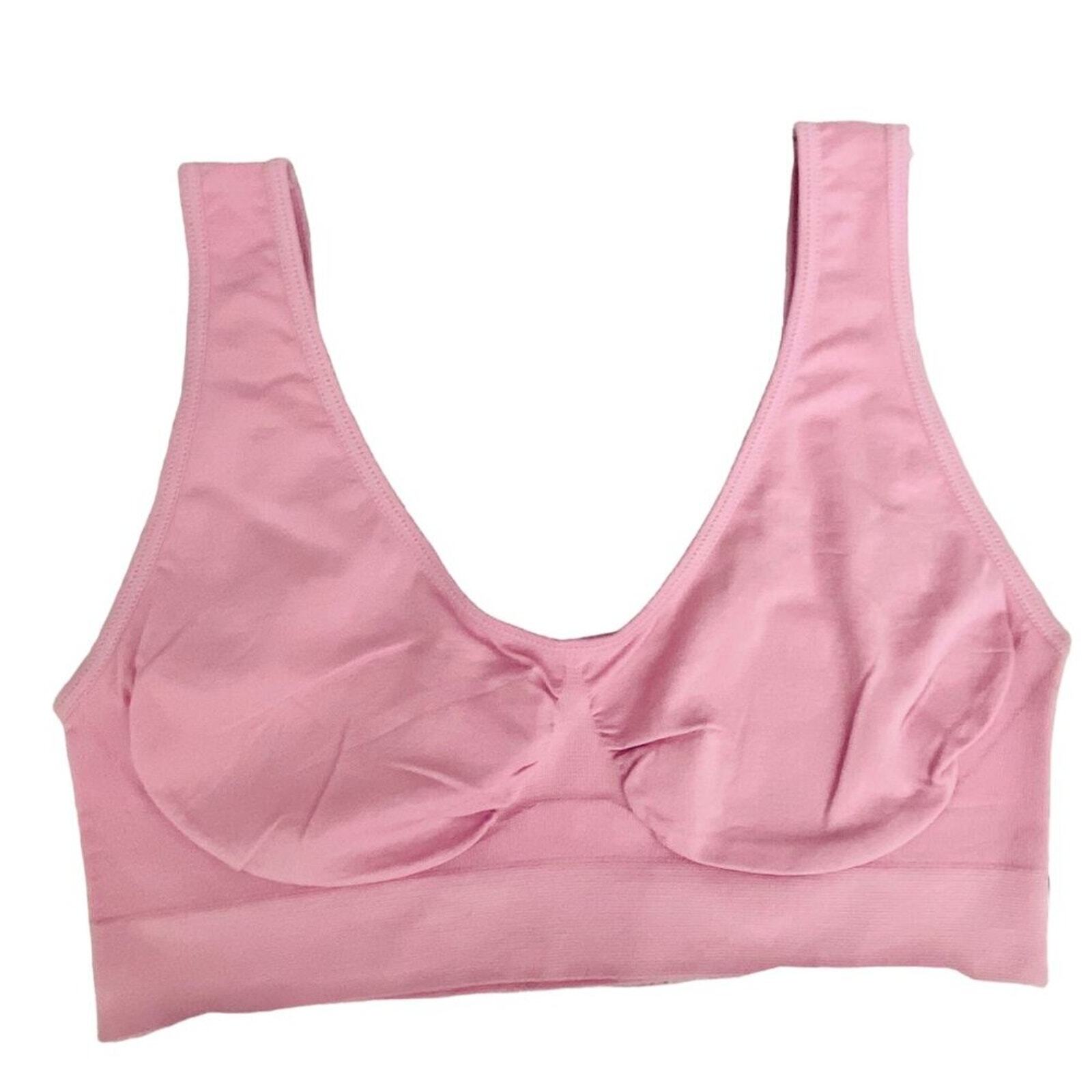 NWT RHONDA SHEAR 3 PACK SEAMLESS T-SHIRT AHH BRA: PINK, TEAL, LAVENDER SZ 2X