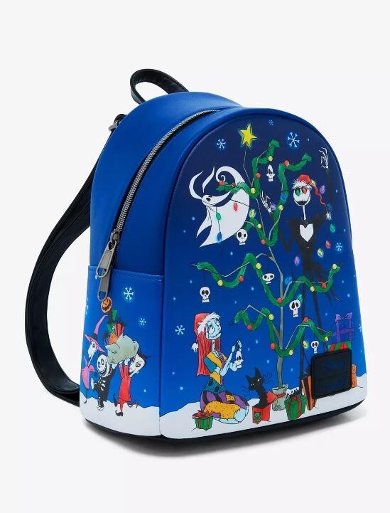 LOUNGEFLY $72.80 Disney Nightmare Before Christmas Tree Mini Backpack Wallet SET